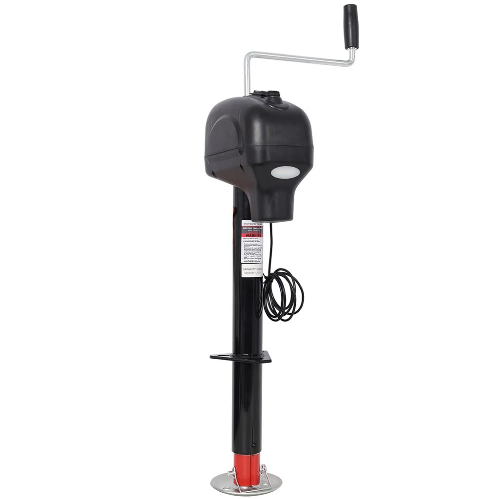 3500 LBS 12V Electric Trailer Jack with Drop Leg N57685