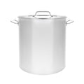 60QT Polished Stainless Steel Stock Pot with Lid K173