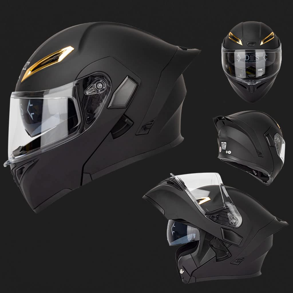 Black Carbon Fiber Modular Motorcycle Helmet K5013