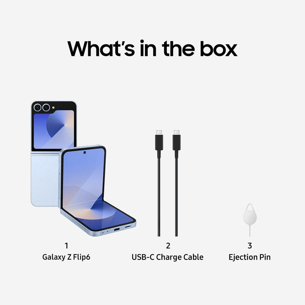 Galaxy Z Flip 6 256GB Blue Smartphone Y1140