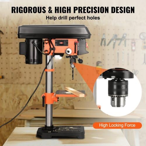 10'' 5-Speed Cast Iron Benchtop Drill Press Q47127