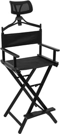 31 Inch Tall Aluminum Director Chair with Headrest and Footrest R5228