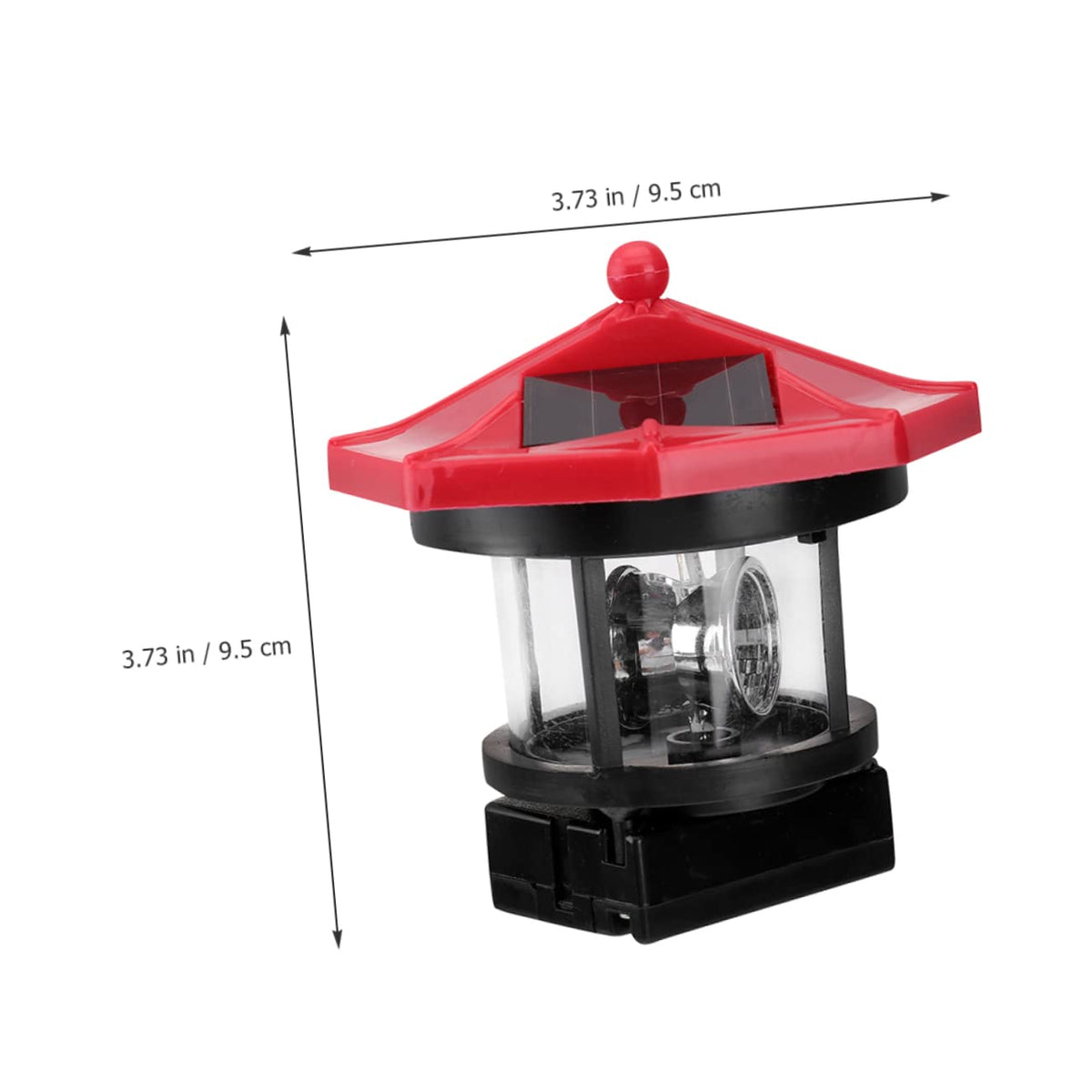 2pcs Solar Powered Rotatable Lighthouse Light Y177
