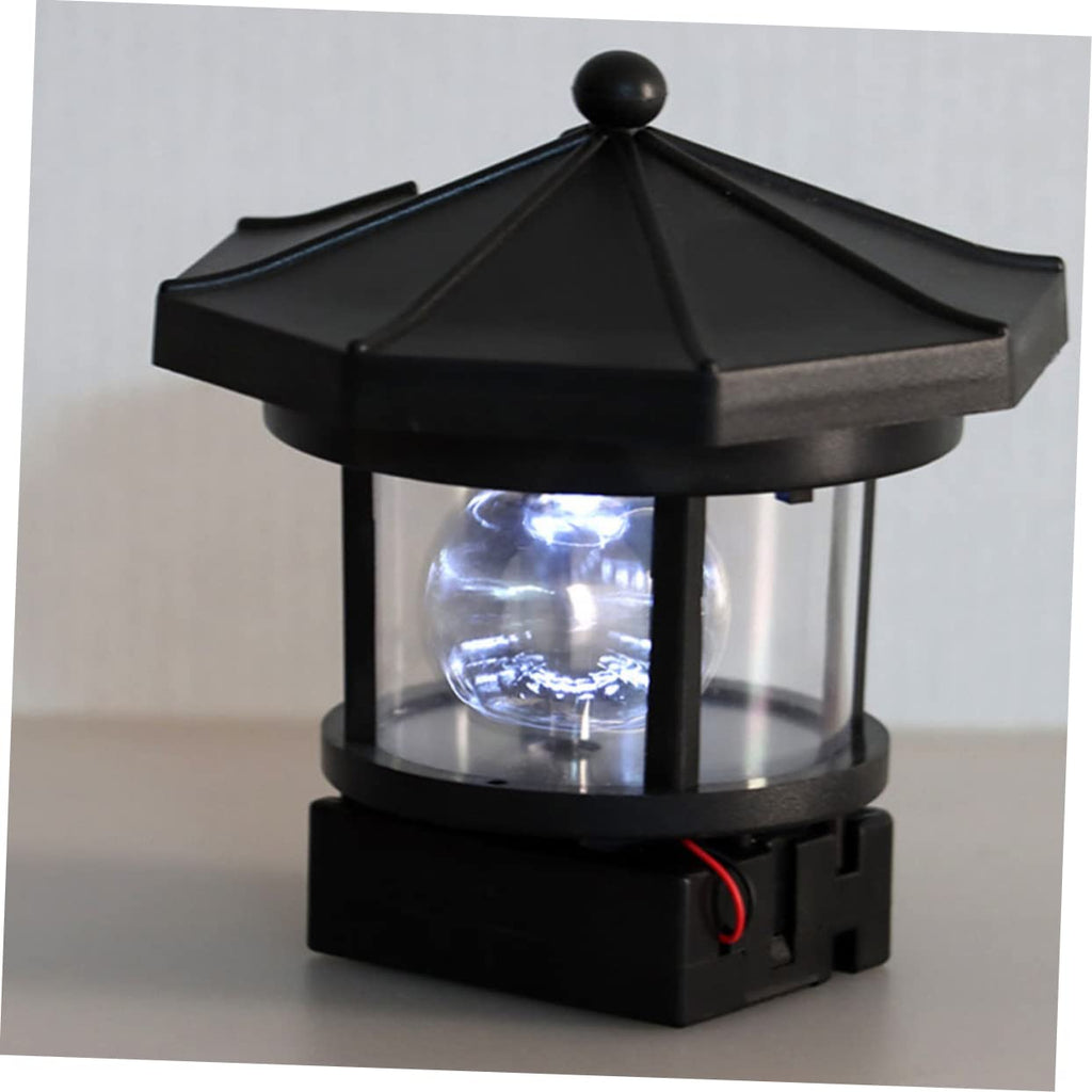 2pcs Solar Powered Rotatable Lighthouse Light Y177