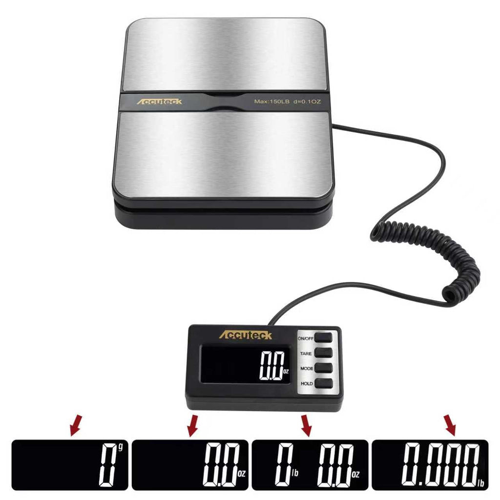 150Lbs 0.1OZ Digital Postal Scale Stainless Steel H49234