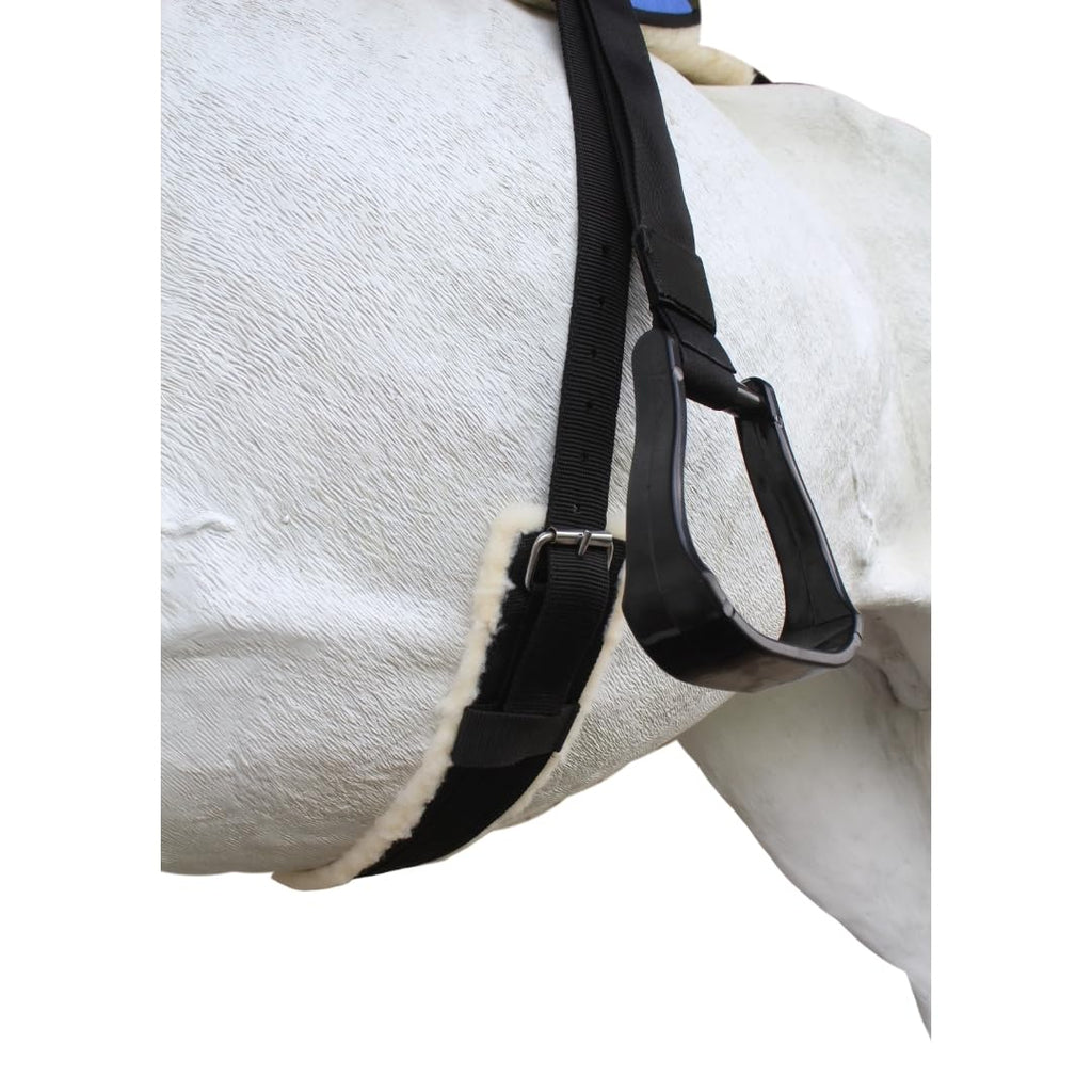 Fleece Padded Bareback Pad with Cinch Royal Blue V298