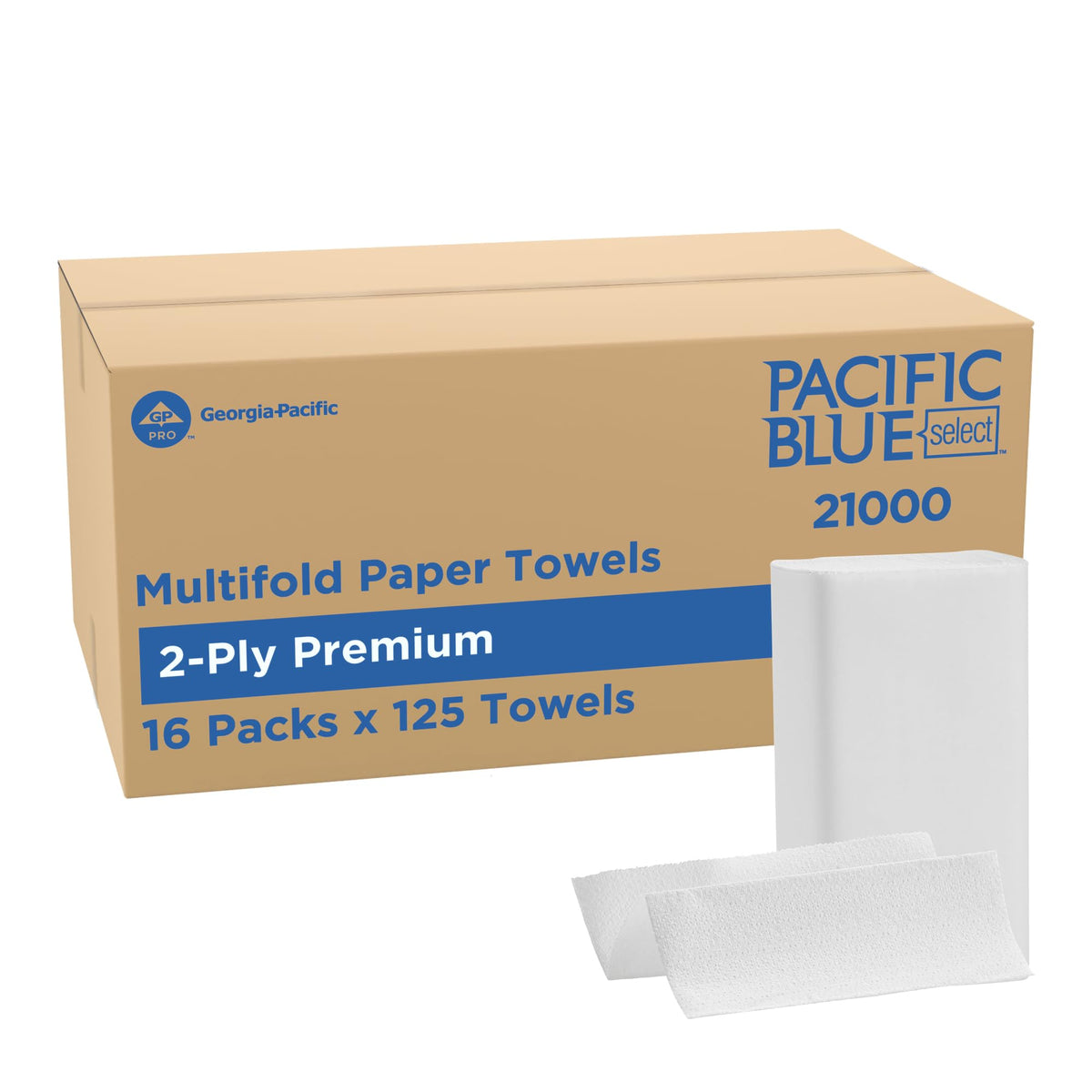White 2-Ply Multifold Paper Towels Q108