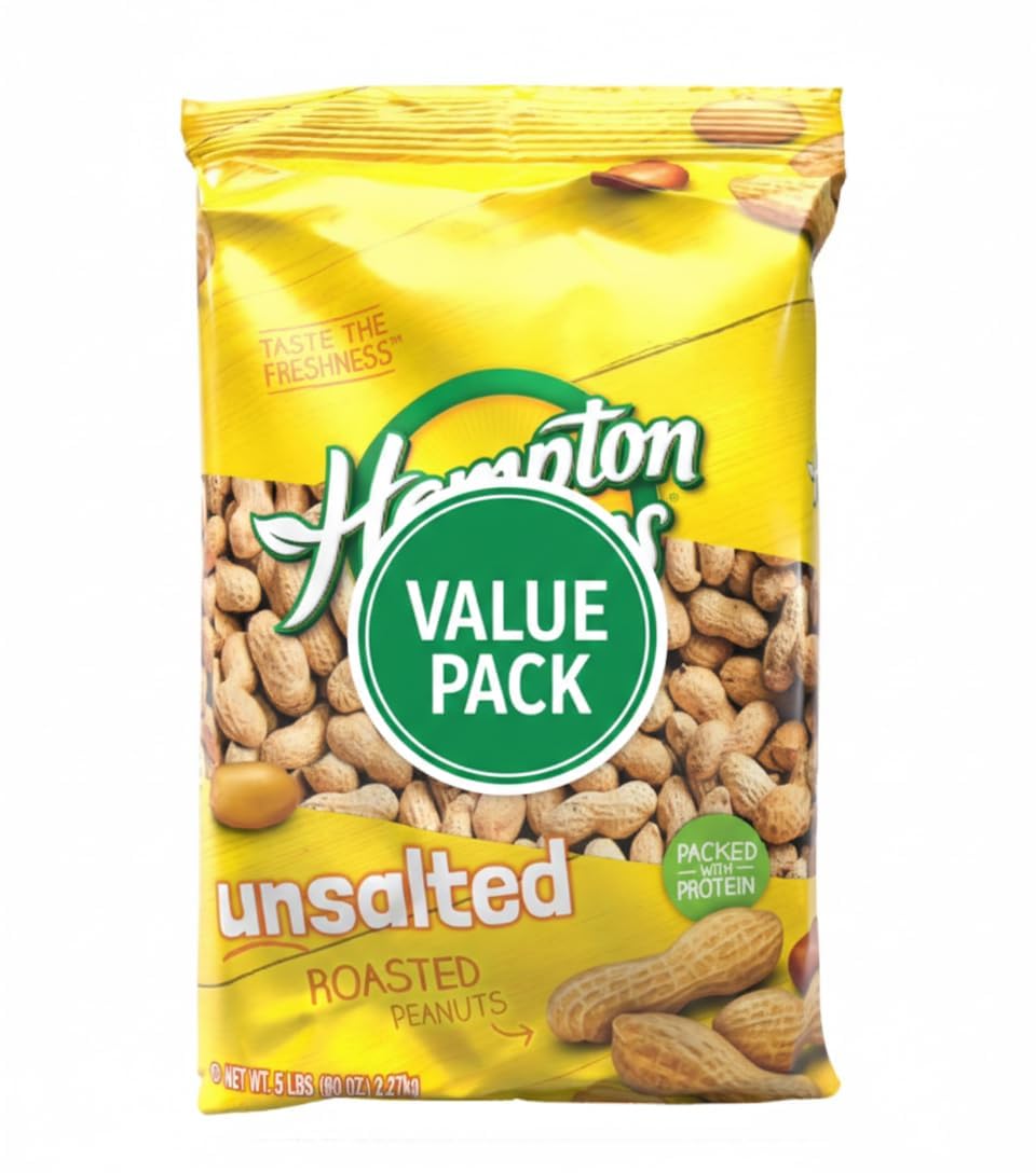 Roasted Unsalted In-Shell Peanuts 5 lb Bag I373715