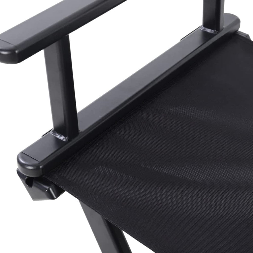 31 Inch Tall Aluminum Director Chair with Headrest and Footrest R5228