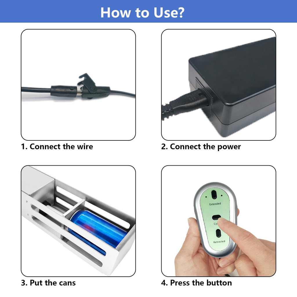 Electric Can Crusher with Button Controller N392