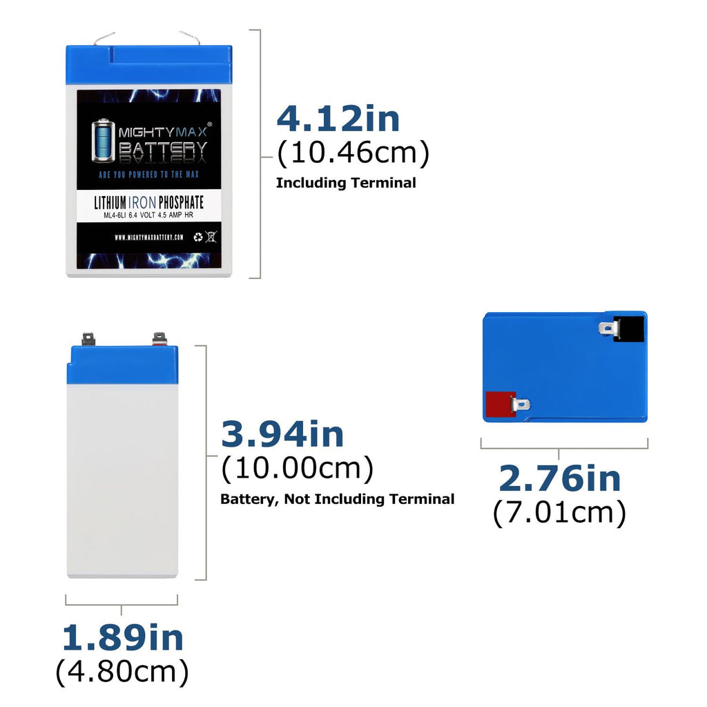 6V 4.5AH Lithium Replacement Battery K39183