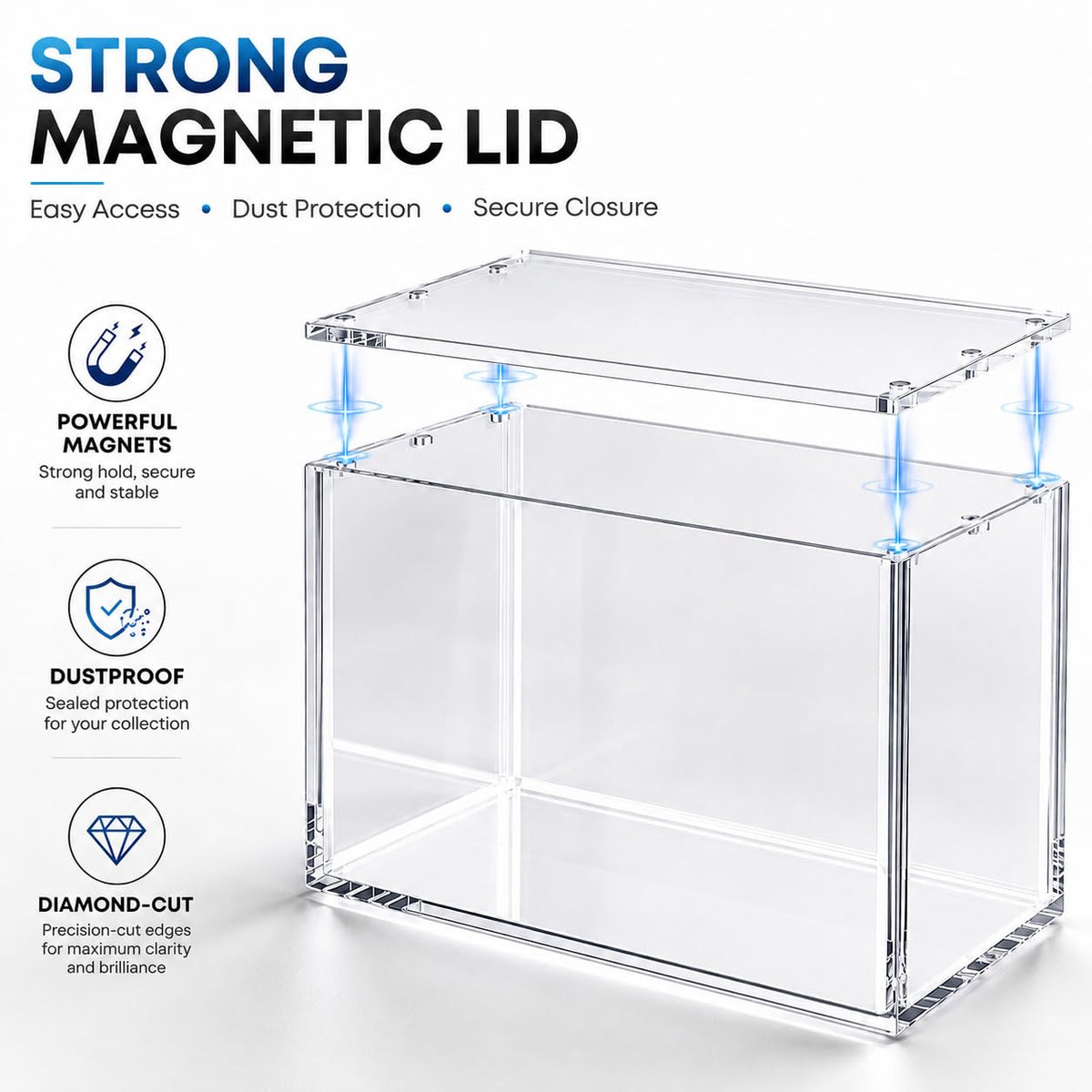 Acrylic Display Case with Magnetic Lid G1646