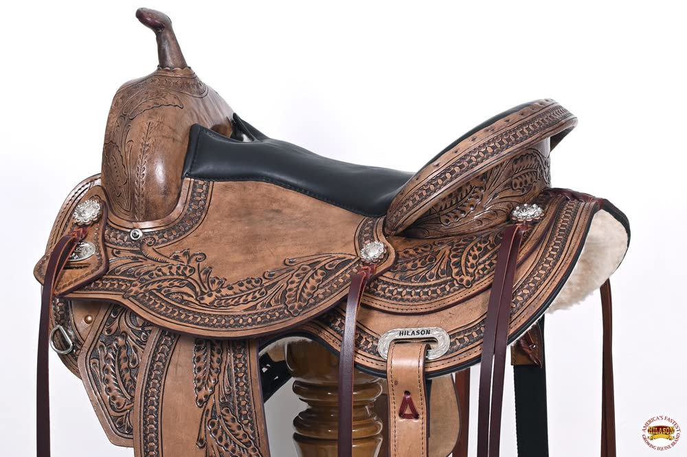 Antique Brown Western Trail Saddle Q5879