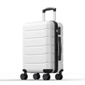 20 Inch White Hard Shell Carry on Luggage L409281