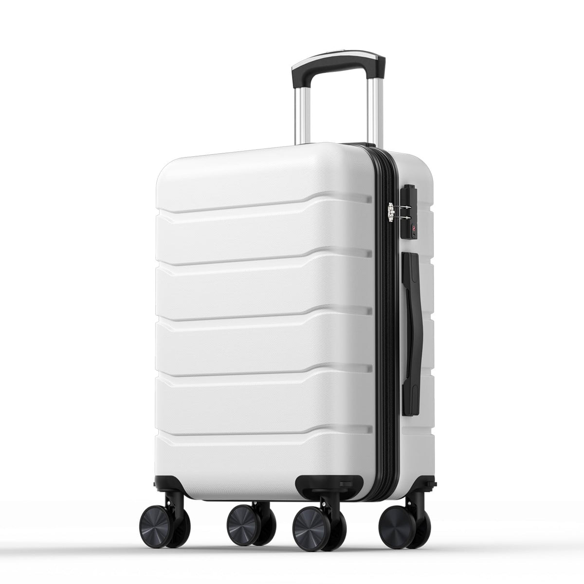 20 Inch White Hard Shell Carry on Luggage L409281