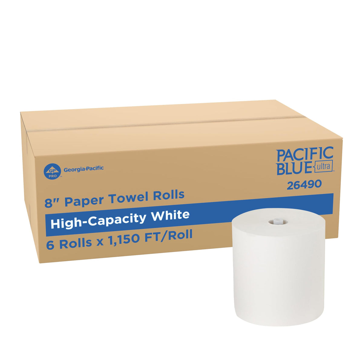 White Paper Towel Rolls K8707