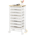 Rolling Storage Drawer Cart 8 Drawer Lockable Wheels S345
