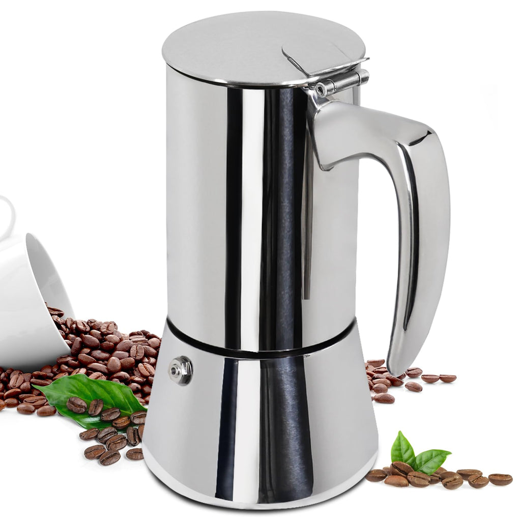 12 Cup 304 Stainless Steel Moka Pot B638