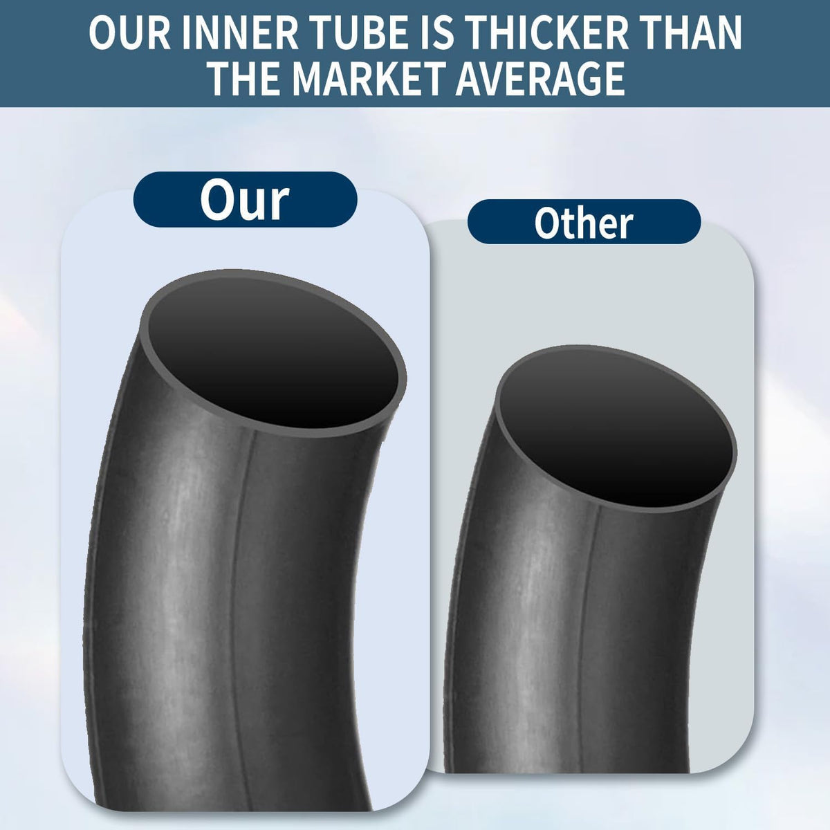 2 Pack 4.80/4.00-8 Inner Tube with Bent Valve Y62355