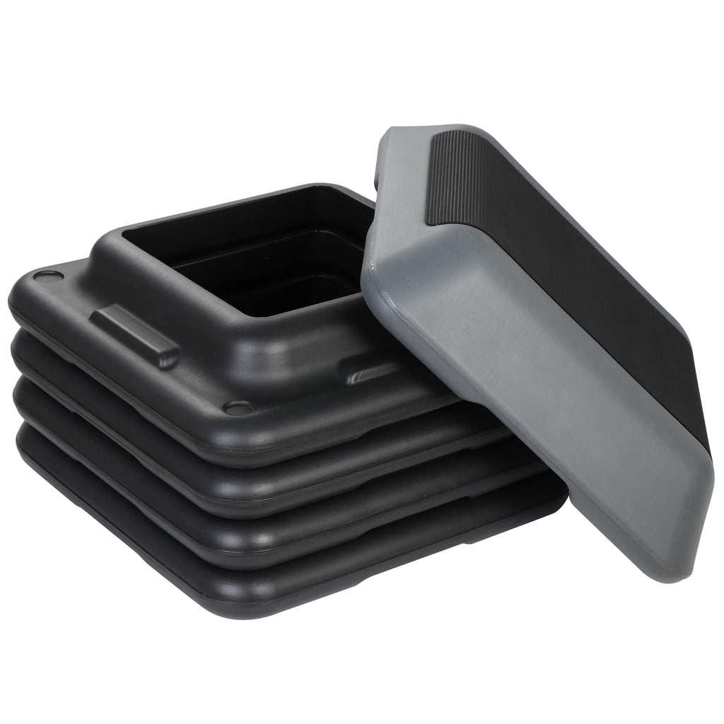 Height Adjustable Step Aerobic Platform with 4 Risers L47349