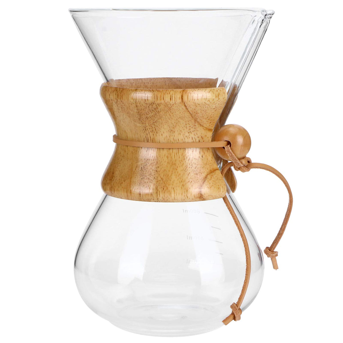 High Temp Glass Coffee Drip Pot with Reusable Filter 600ml S44858