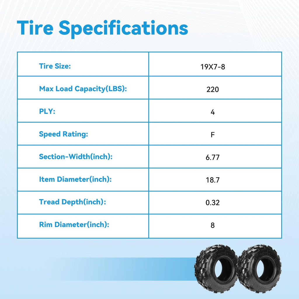19x7-8 Tubeless Tire O297550