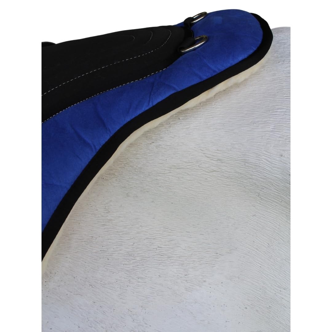 Fleece Padded Bareback Pad with Cinch Royal Blue V298