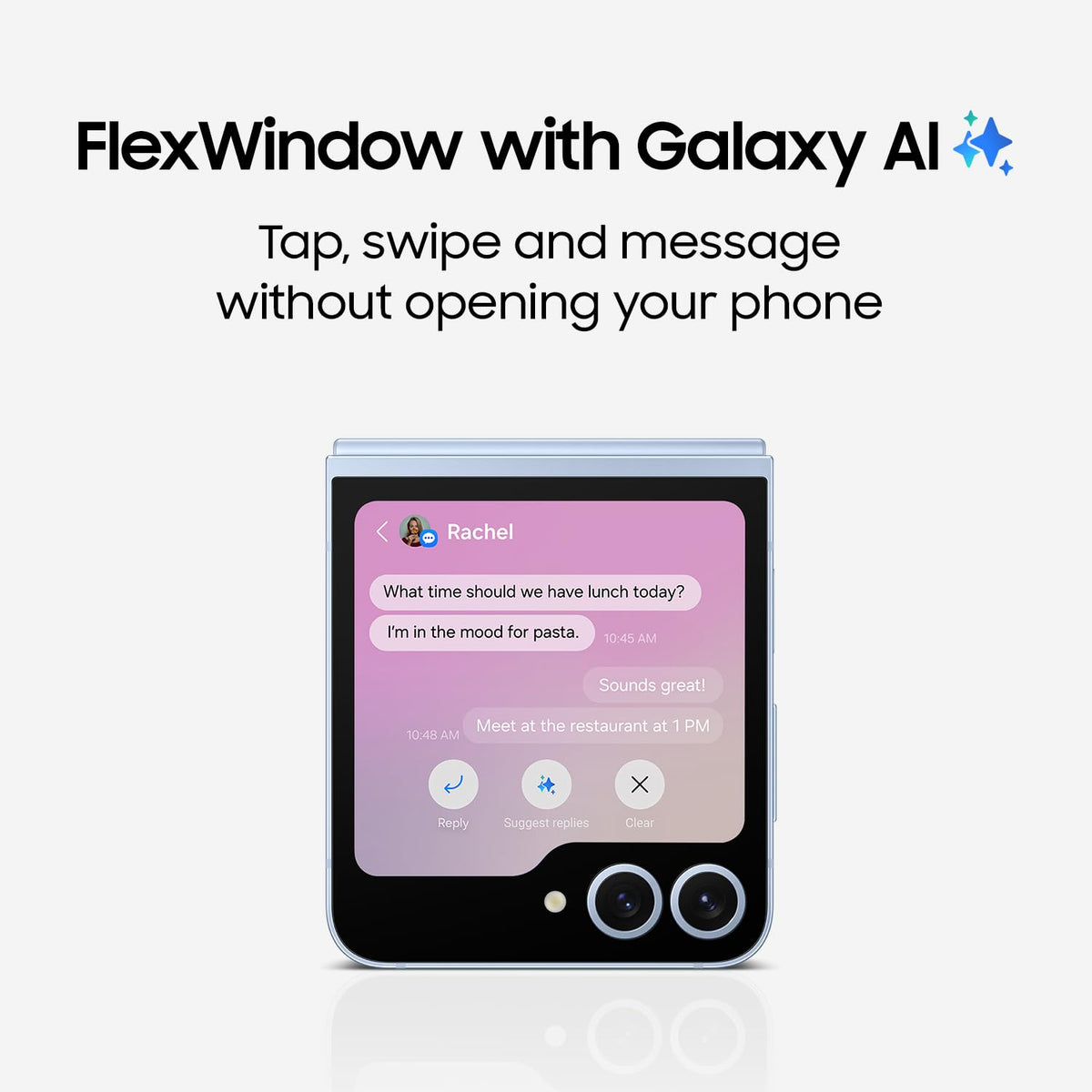 Galaxy Z Flip 6 256GB Blue Smartphone Y1140