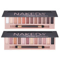 2 Pack Nude Matte Shimmer Glitter Eyeshadow Palette Set T405235
