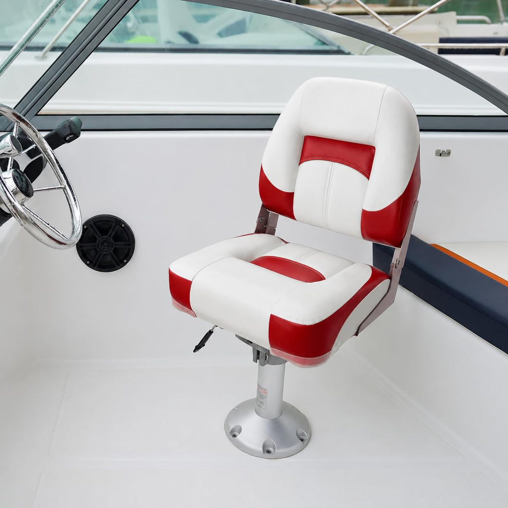 Two Tone Low Back Folding Boat Seat E156970