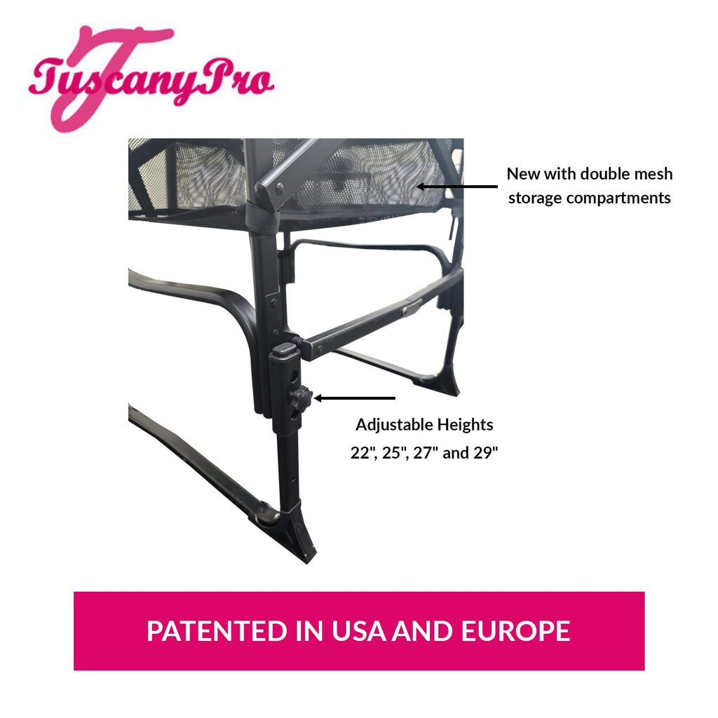 Heavy Duty Director Chair with Adjustable Seat Height D369