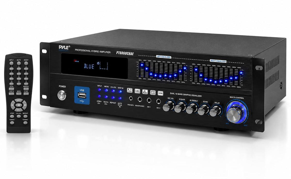 2000W 6-Channel Bluetooth Hybrid Home Amplifier I926230