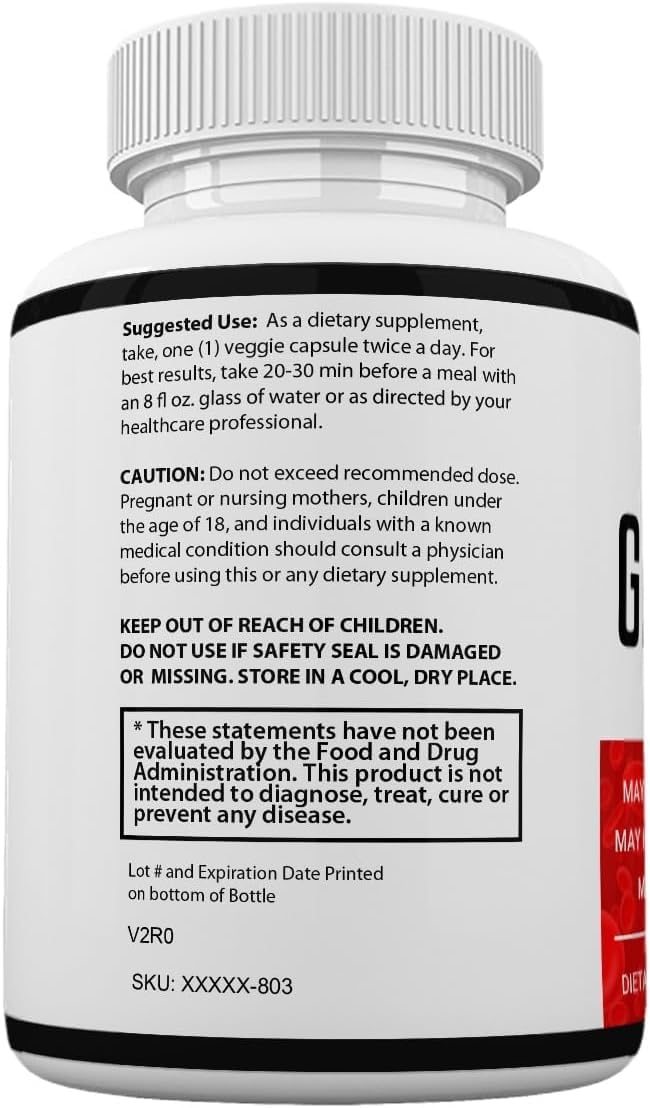 Glycogen Support Capsules Dietary Supplement, 60 Count T7174