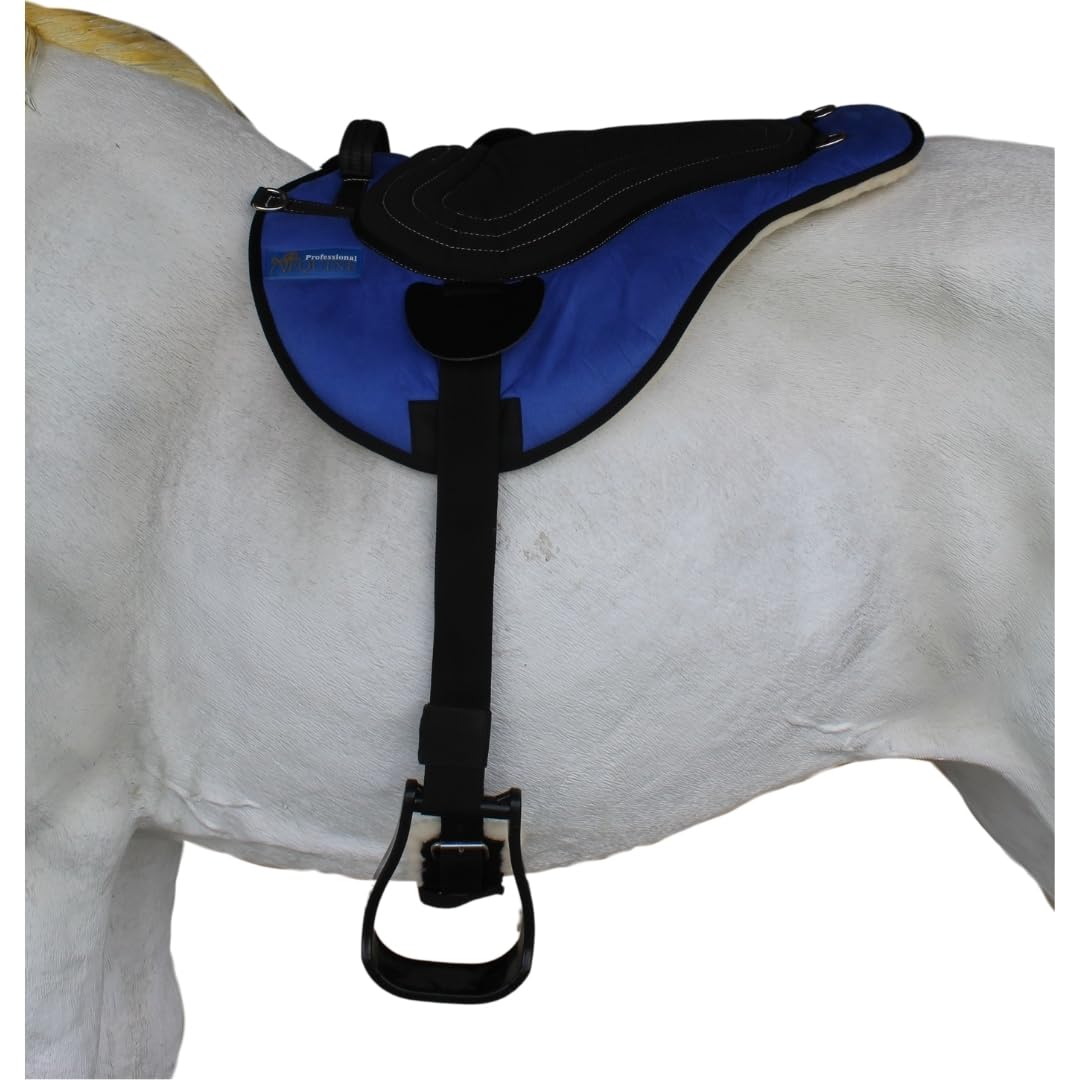Fleece Padded Bareback Pad with Cinch Royal Blue V298