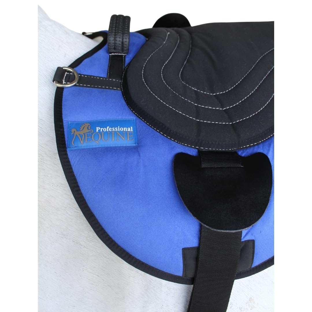 Fleece Padded Bareback Pad with Cinch Royal Blue V298