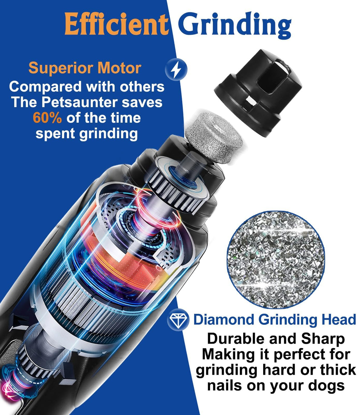 Dog Nail Grinder with LED Light V2894