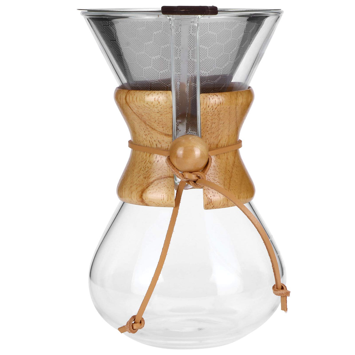High Temp Glass Coffee Drip Pot with Reusable Filter 600ml S44858
