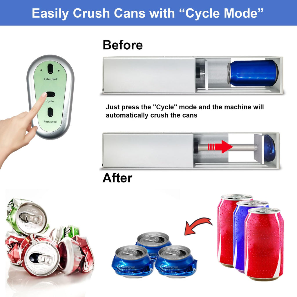 Electric Can Crusher with Button Controller N392