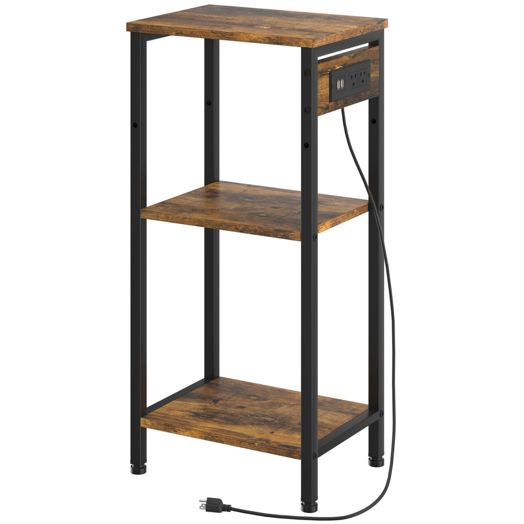 Tall End Table with Charging Station Y5598