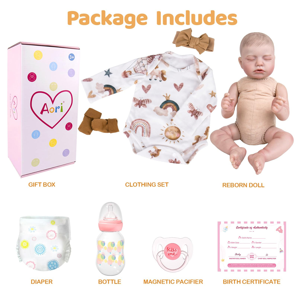 20-Inch Newborn Girl Doll R919431