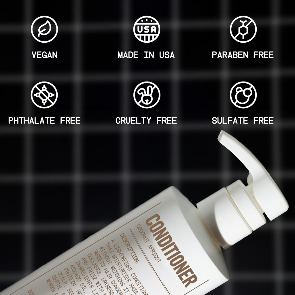 Shampoo and Conditioner Bundle Coconut Apricot 16 oz L521