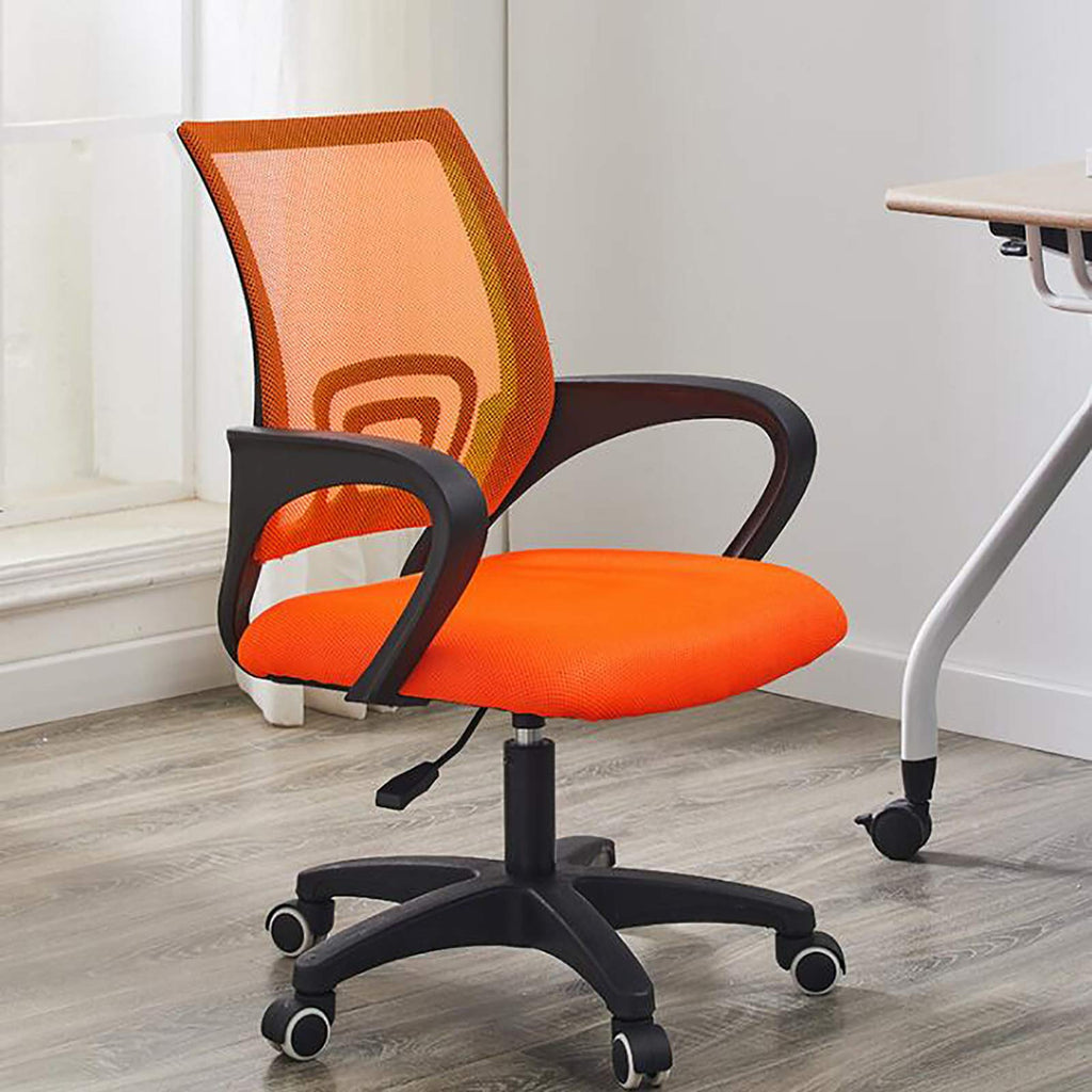 Orange Mesh Ergonomic Office Chair with Lumbar Support S605
