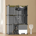 3-Tier Cat Cage with Litter Box H203411