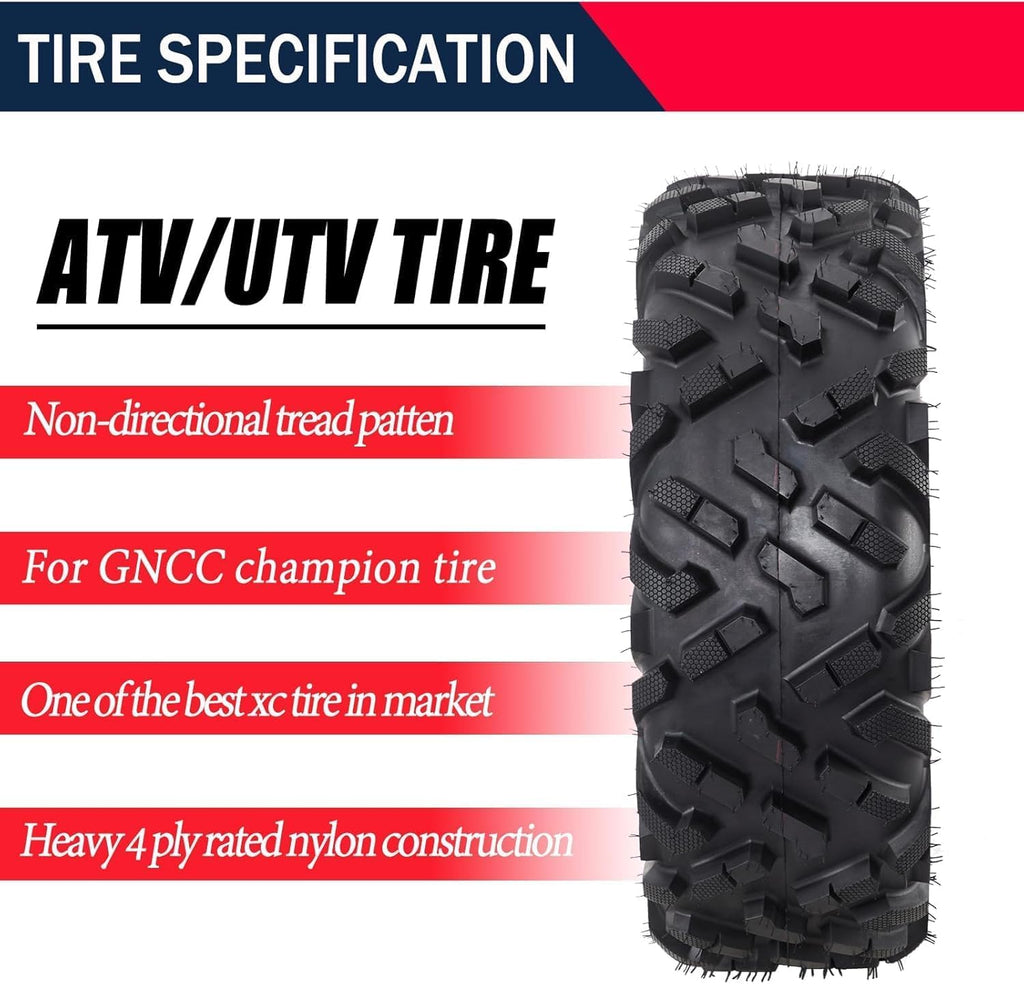 19X7-8 Set of 2 Tubeless ATV Tires K28506
