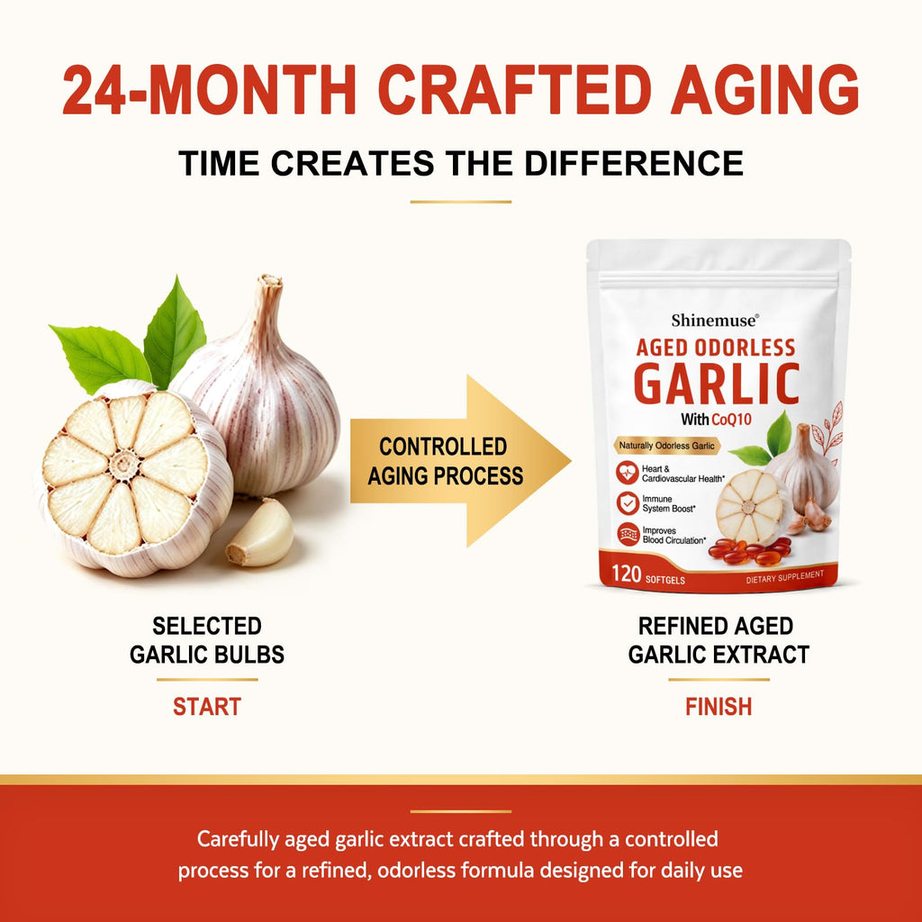 Aged Garlic Extract Softgels 1200mg with CoQ10 J22755