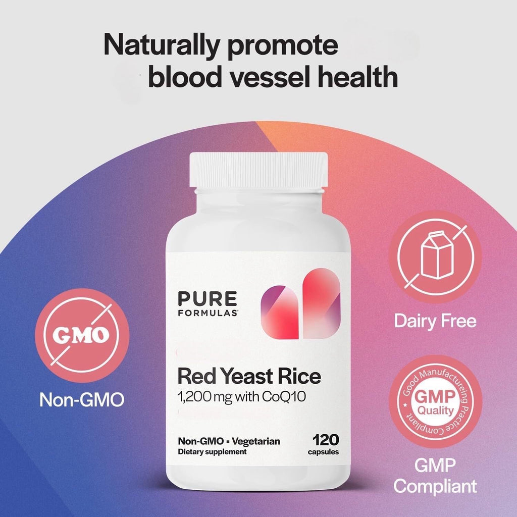 Extra Strength Red Yeast Rice 1200mg with CoQ10 120 Capsules S653974