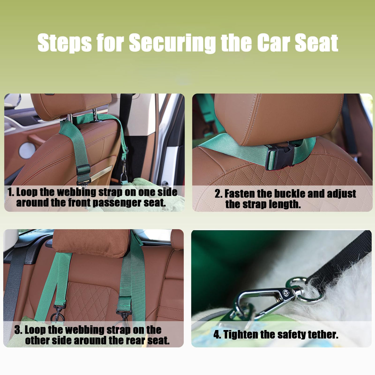 2-in-1 Dog Car Seat for Small Dogs N939