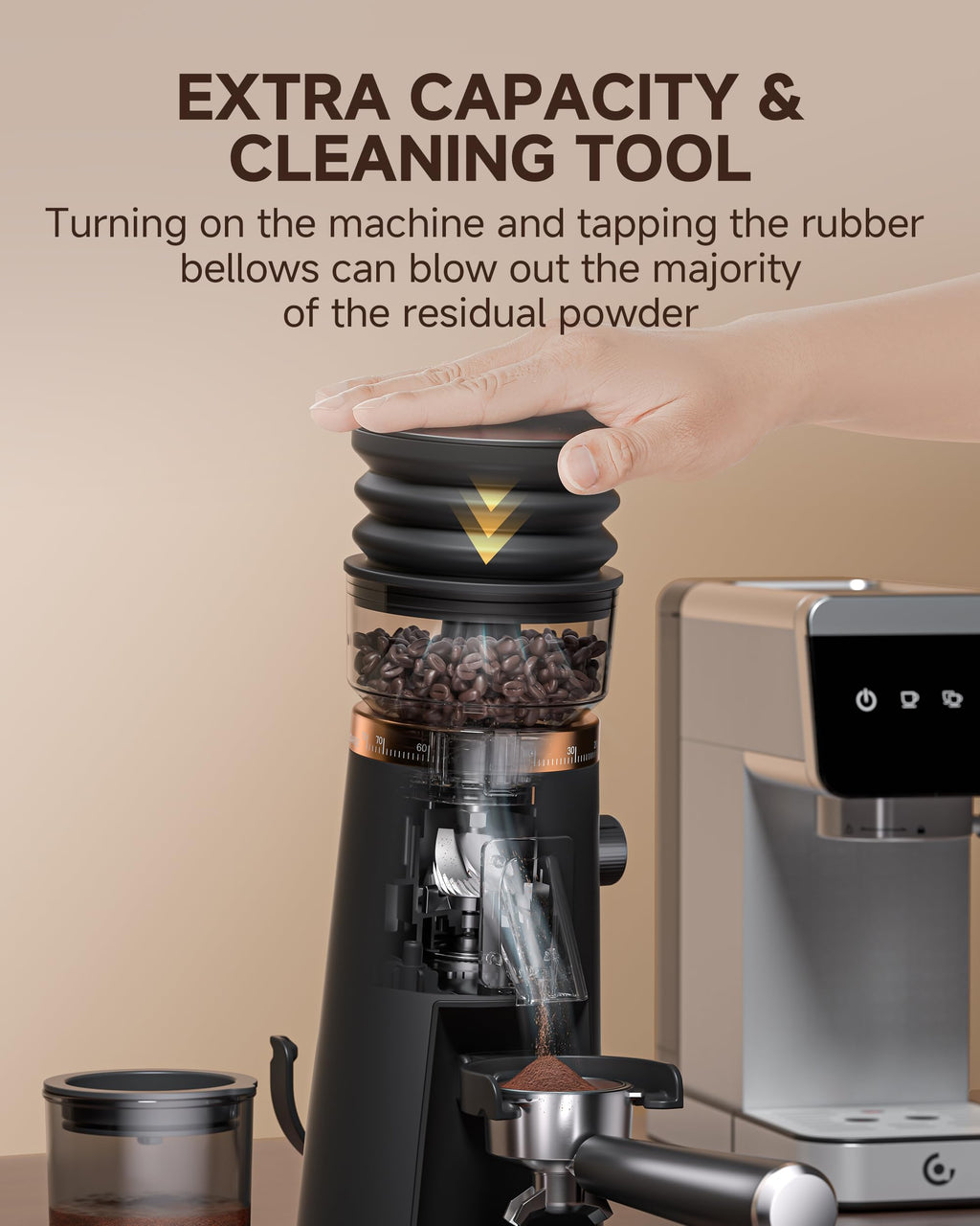 Single Dose Coffee Grinder 40mm Burr Q464