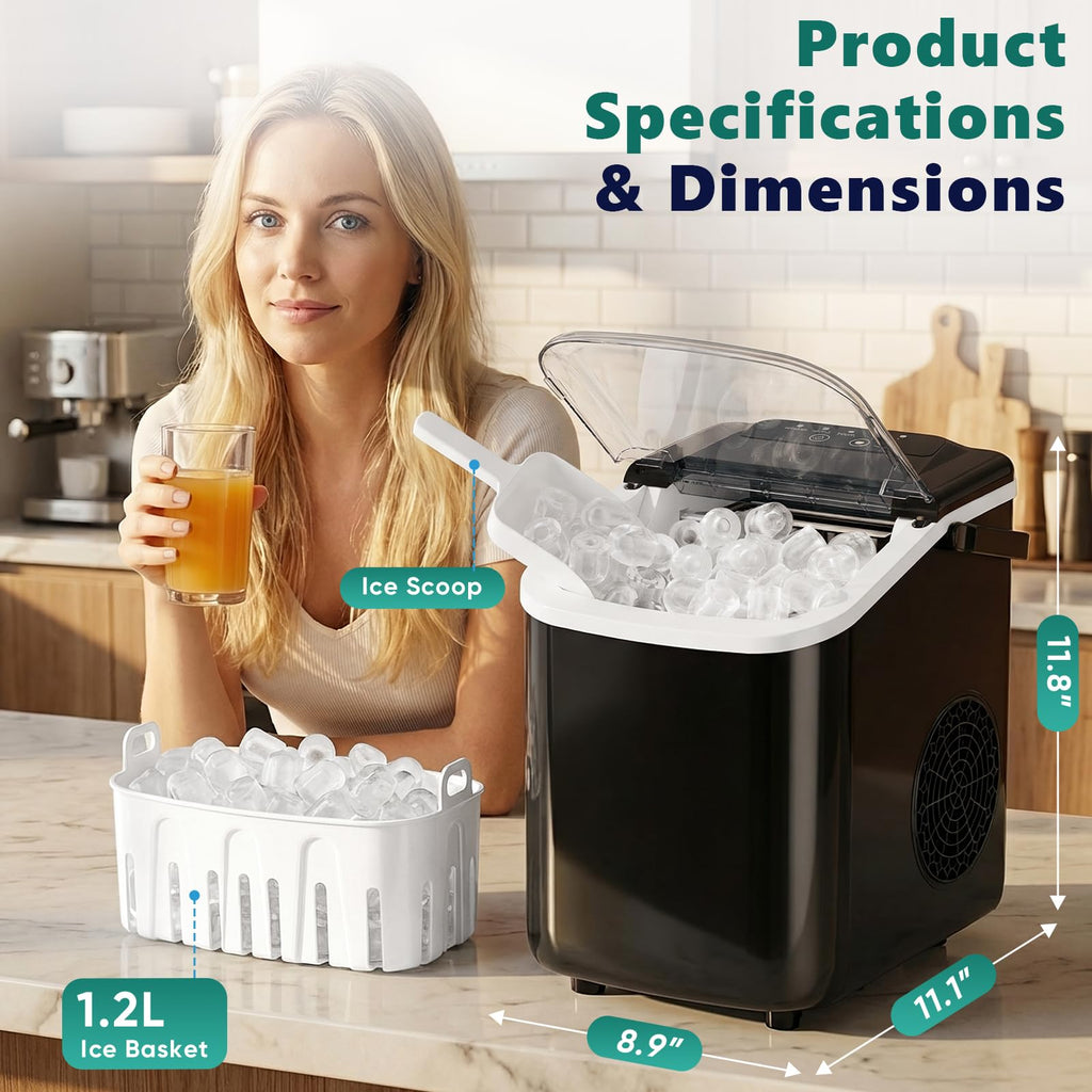 Countertop Ice Maker with Self-Cleaning M812434