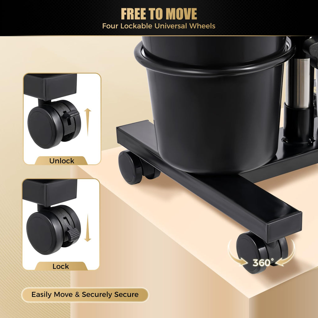 Electric Portable Height Adjustable Shampoo Bowl with Dual 10L Buckets M942862